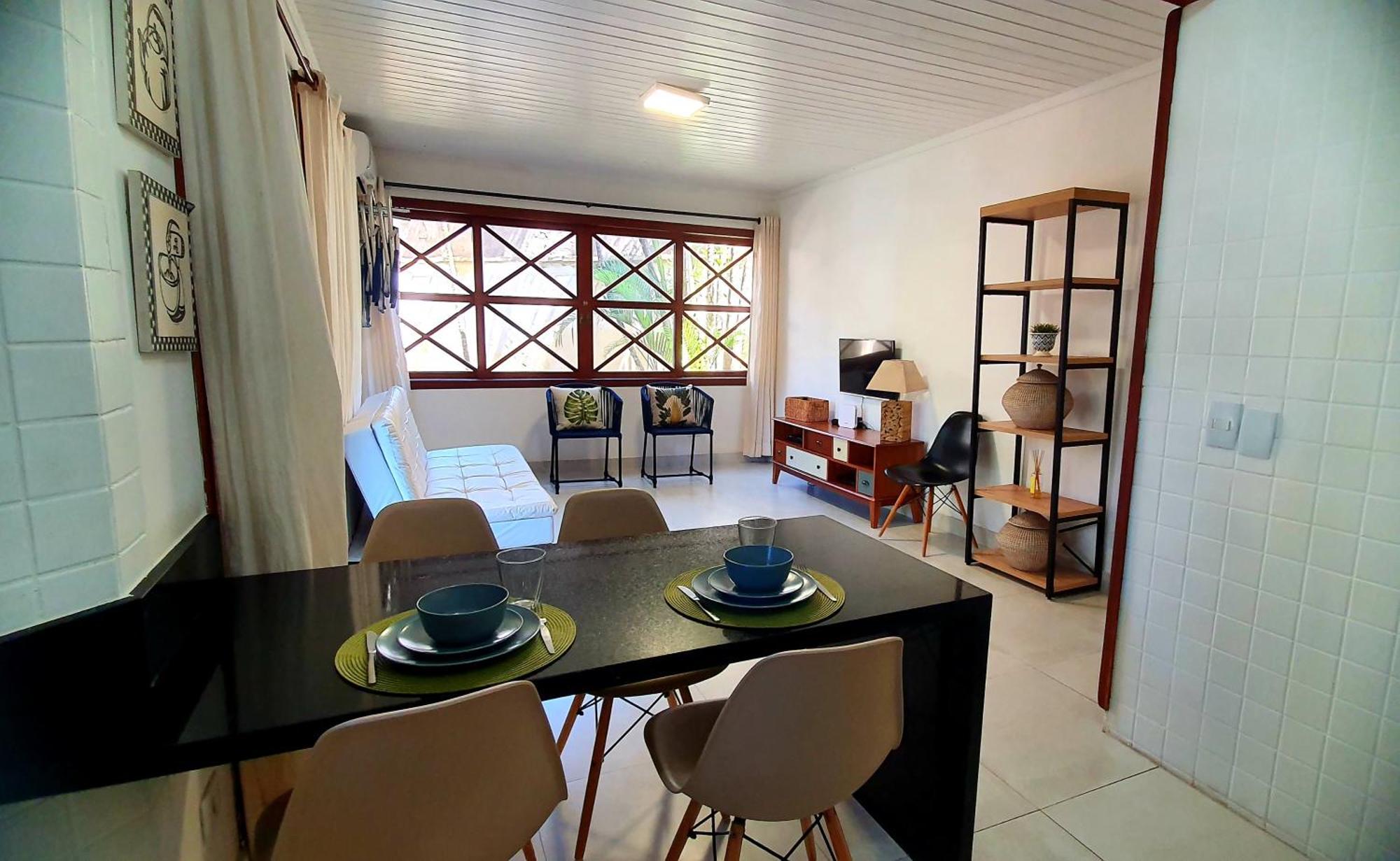 Flat recém reformado Cond. Canto do Mar-Maresias Exterior foto